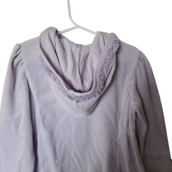 Gymboree Hoodie 5T Girls NWT Velour Tulle Ruffle Dance Team Puple Lavender - Picture 6 of 7